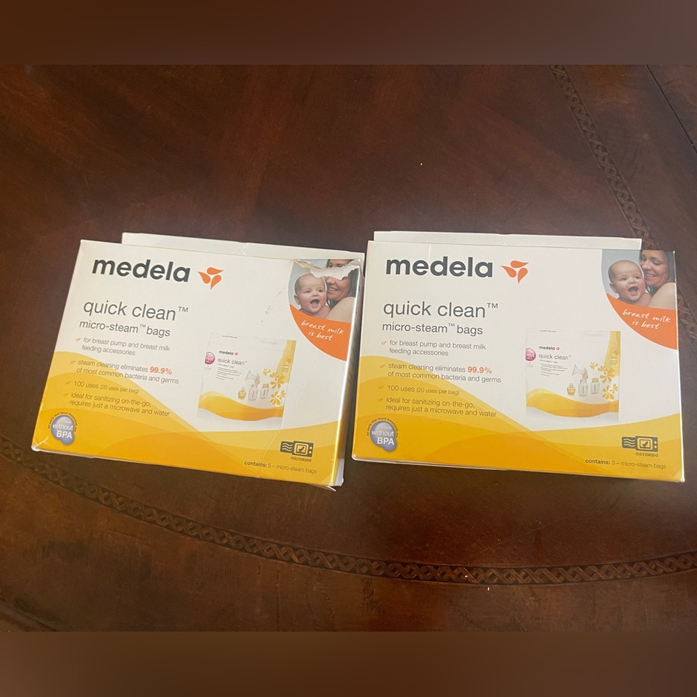 Medela Quick Clean micro steam bags 2 boxes
total of 9 bags